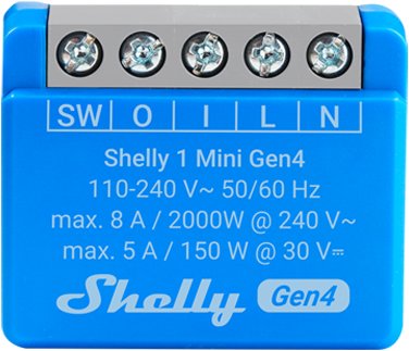 Shelly Gen4 1 Mini, spínací modul, WiFi