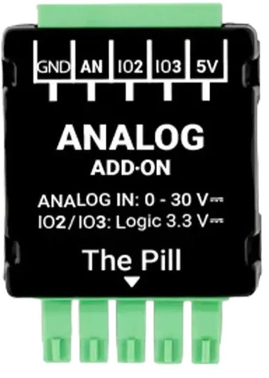 Shelly Analogový addon (0–30 V) pro Shelly Pill