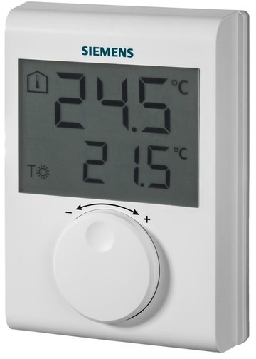 Siemens termostat RDH100, digitální, prostorový s kolečkem, drátový