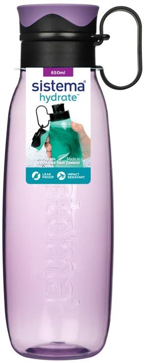 Sistema® Hydrate™ Tritanová láhev Traverse Flip Top 650 ml, fialová