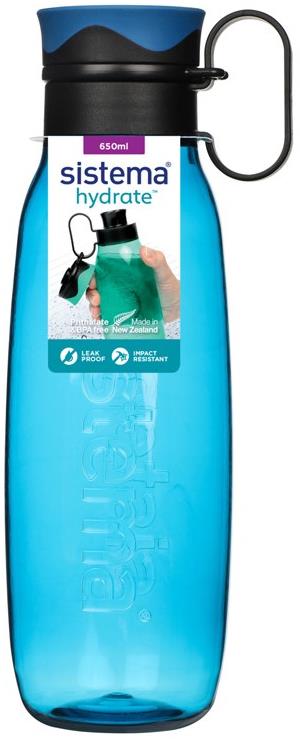 Sistema® Hydrate™ Tritanová láhev Traverse Flip Top 650 ml, modrá