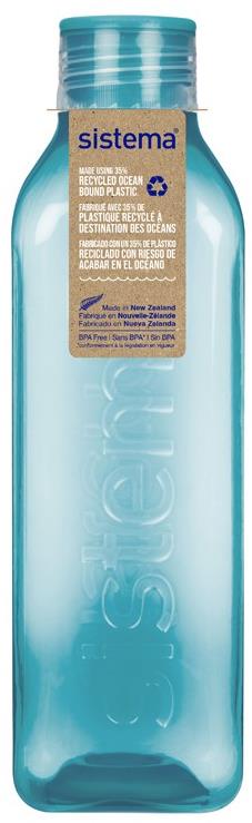 SISTEMA Láhev se šroubovacím víčkem Ocean Bound Square 1 l