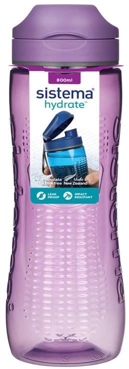 Sistema® Hydrate™ Láhev Active Flip Top 800 ml, fialová