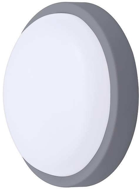 Solight LED venkovní osvětlení kulaté, 17cm, šedé