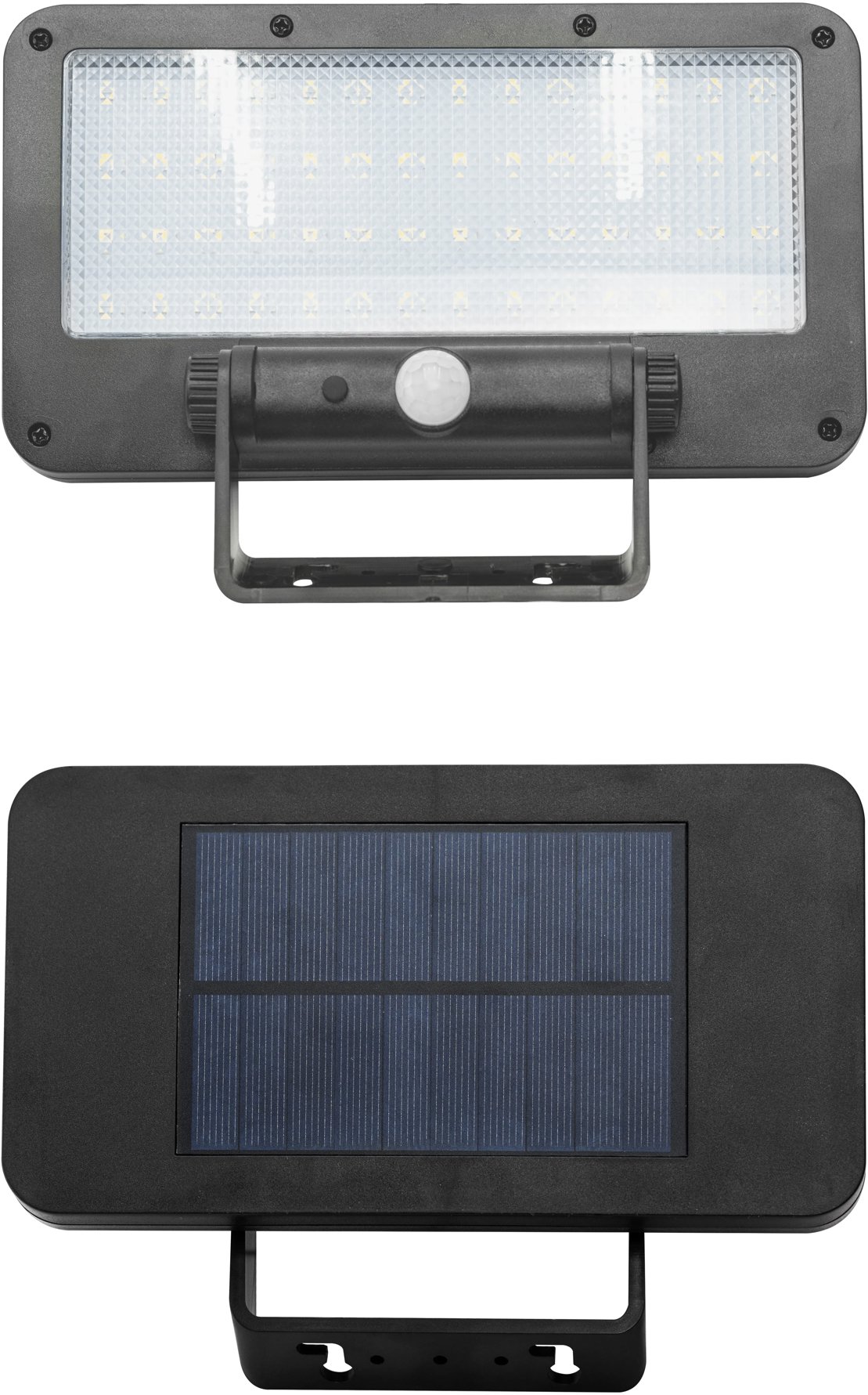 Solight solární se senzorem, 5 W, 500 lm, 4000 K, Li-Ion, černý