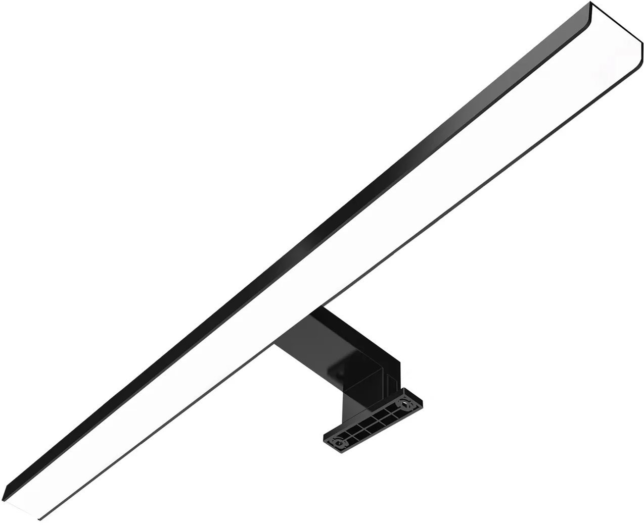 Solight koupelnové nad zrcadlo 3v1, 12 W, 780 lm, 4000 K, IP44, 60 cm, černé