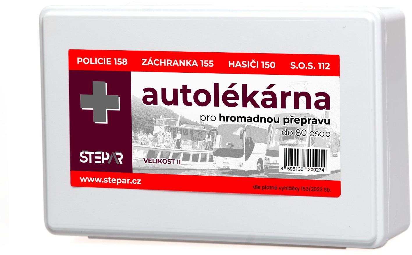 ŠTĚPAŘ Autolékárnička II.C – hromadná přeprava do 80 osob