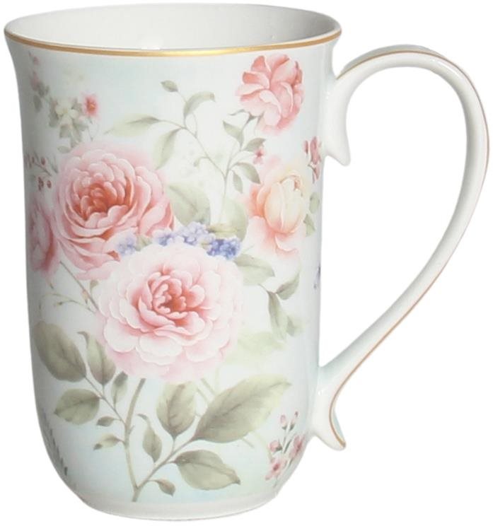 Home Elements Porcelánový hrnek 400 ml, Růže