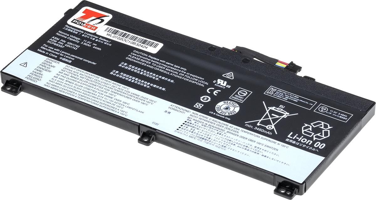 T6 Power Lenovo ThinkPad T550, T560, W550s, internal, 3900mAh, 44Wh, 3cell, Li-pol