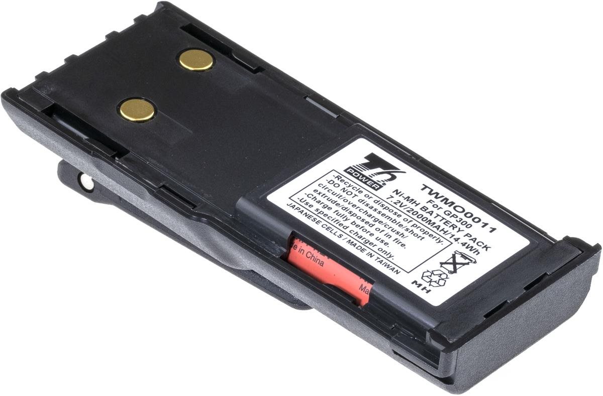 T6 power Motorola GP300, GP600, GTX800, GTX900, Ni-MH, 2000mAh, 14,4Wh