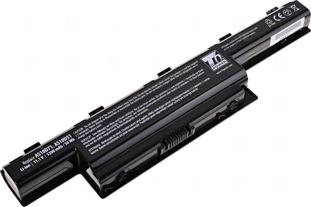 T6 Power pro Acer Aspire 5742Z serie, Li-Ion, 11,1 V, 5200 mAh (58 Wh), černá