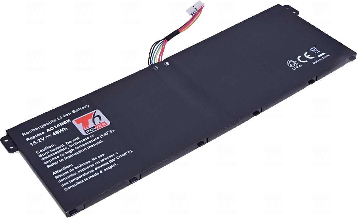 T6 Power pro notebook Acer AC14B8K, Li-Ion, 15,2 V, 3150 mAh (48 Wh), černá