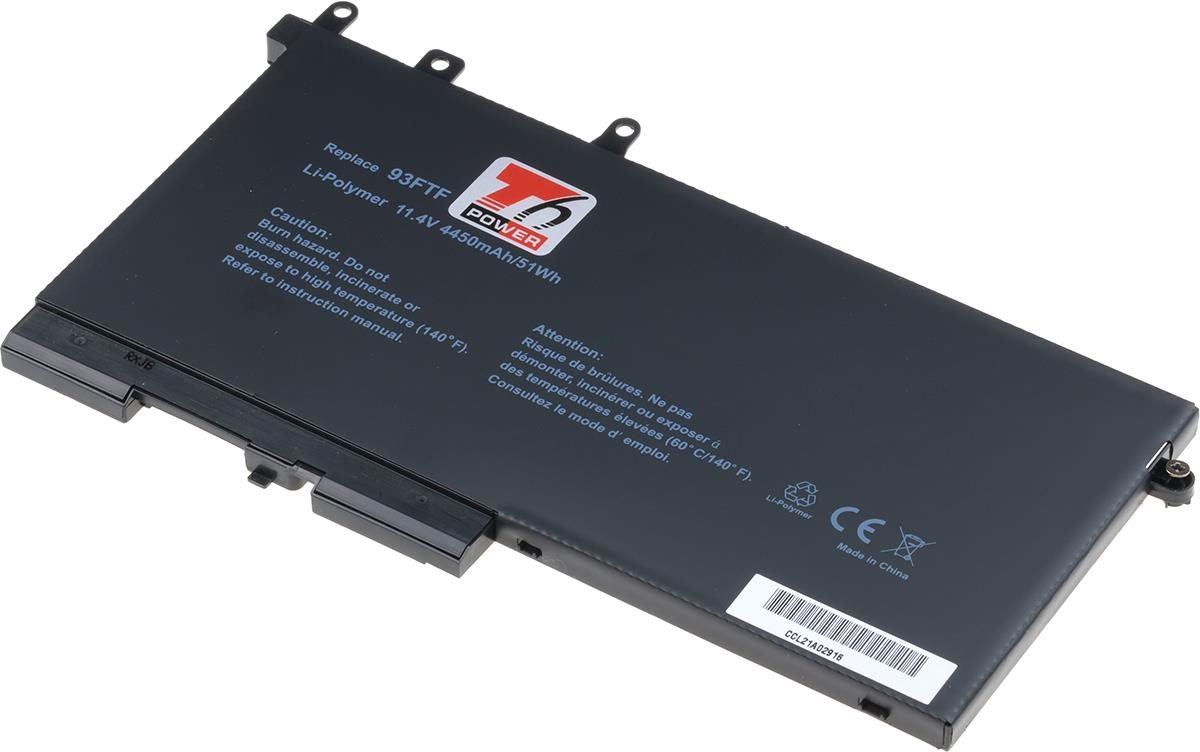 T6 Power pro notebook Dell 93FTF, Li-Poly, 11,4 V, 4450 mAh (51 Wh), černá