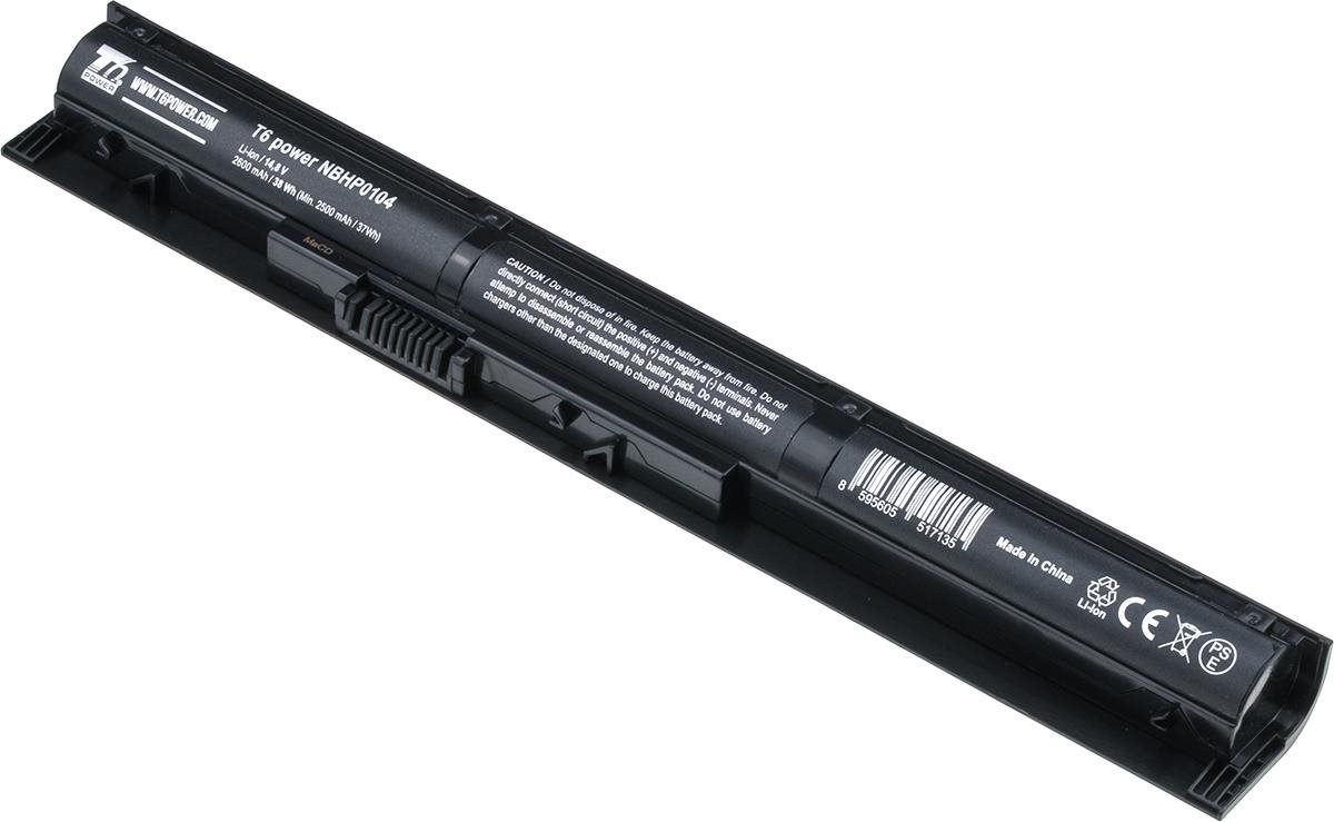 T6 Power pro notebook Hewlett Packard VI04XL, Li-Ion, 14,8 V, 2600 mAh (38 Wh), černá
