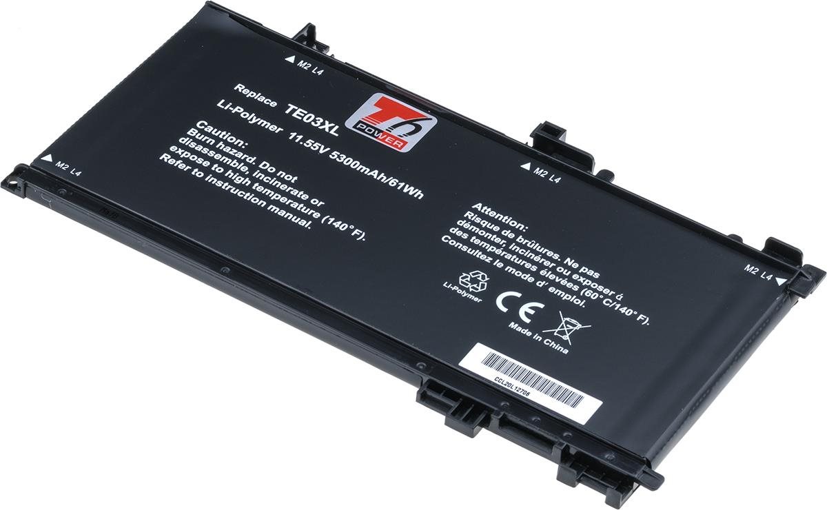 T6 Power pro notebook Hewlett Packard TE03XL, Li-Poly, 11,55 V, 5300 mAh (61 Wh), černá