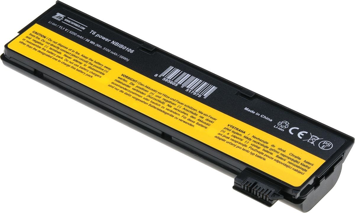 T6 Power pro Lenovo ThinkPad T460p 20FW, Li-Ion, 11,1 V, 5200 mAh (58 Wh), černá