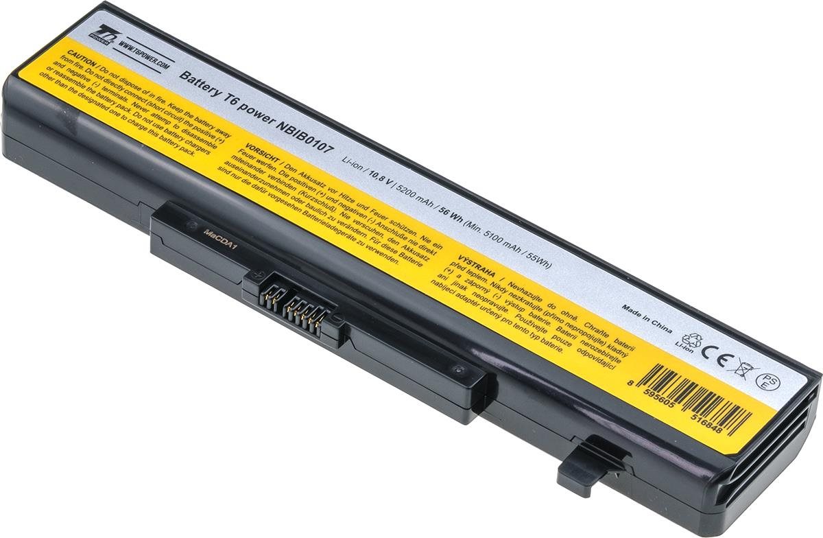 T6 Power pro notebook Lenovo 121500049, Li-Ion, 10,8 V, 5200 mAh (56 Wh), černá