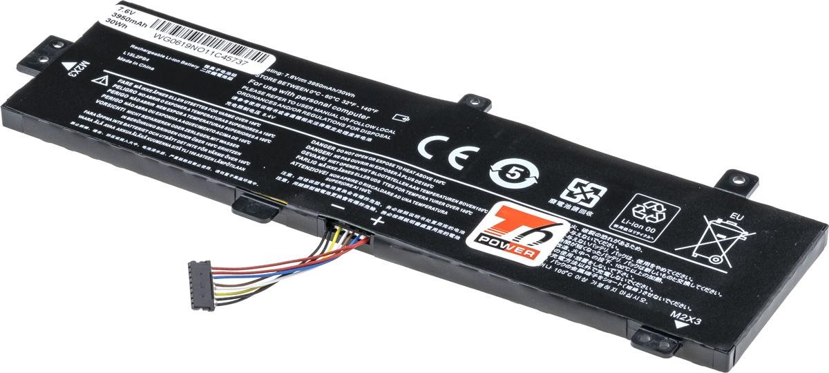 T6 Power pro Lenovo IdeaPad 310-15IKB 80TV, Li-Poly, 7,6 V, 3950 mAh (30 Wh), černá