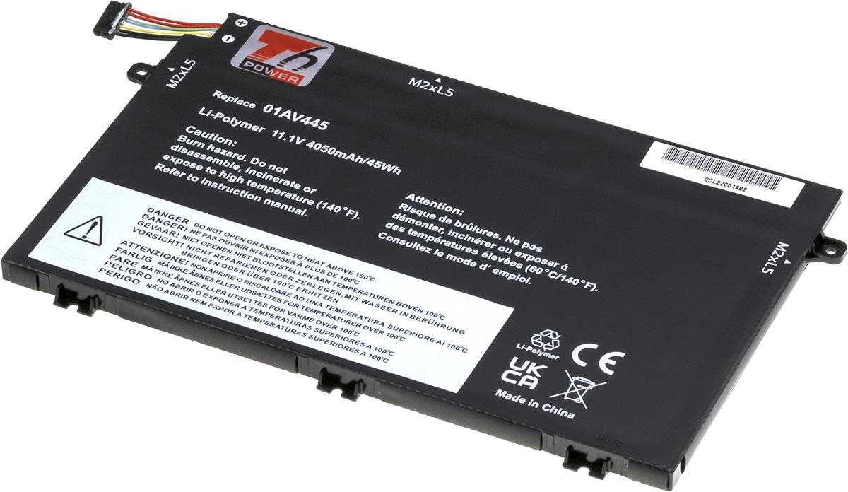 T6 Power pro notebook Lenovo 01AV448, Li-Poly, 11,1 V, 4050 mAh (45 Wh), černá