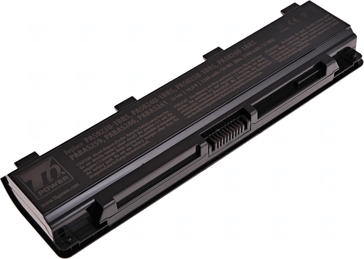 T6 Power pro notebook Toshiba PA5023U-1BRS, Li-Ion, 10,8 V, 5200 mAh (56 Wh), černá