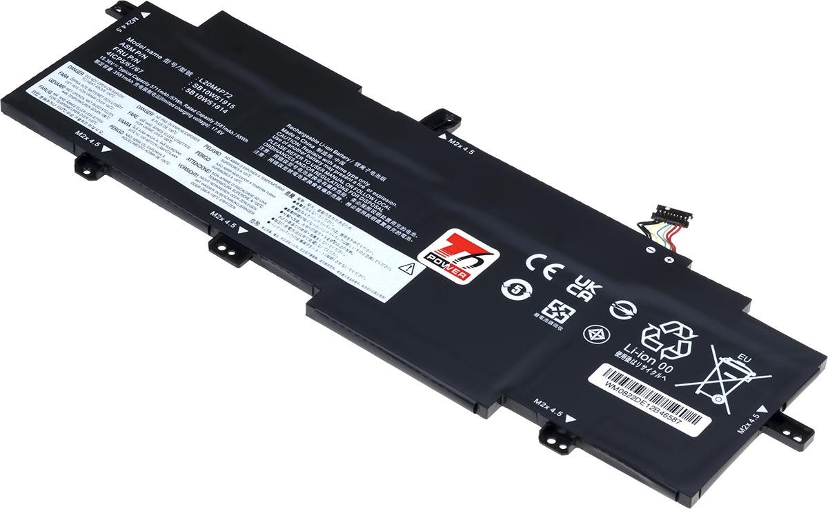 T6 Power pro Lenovo ThinkPad T14s Gen 2 20XF, Li-Poly, 15,36 V, 3711 mAh (57 Wh), černá