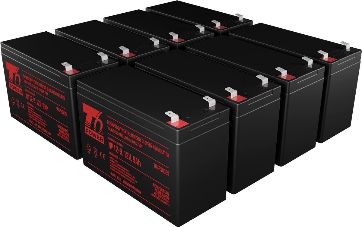 Sada baterií T6 Power pro Dell 2700W Rack UPS, VRLA, 12 V
