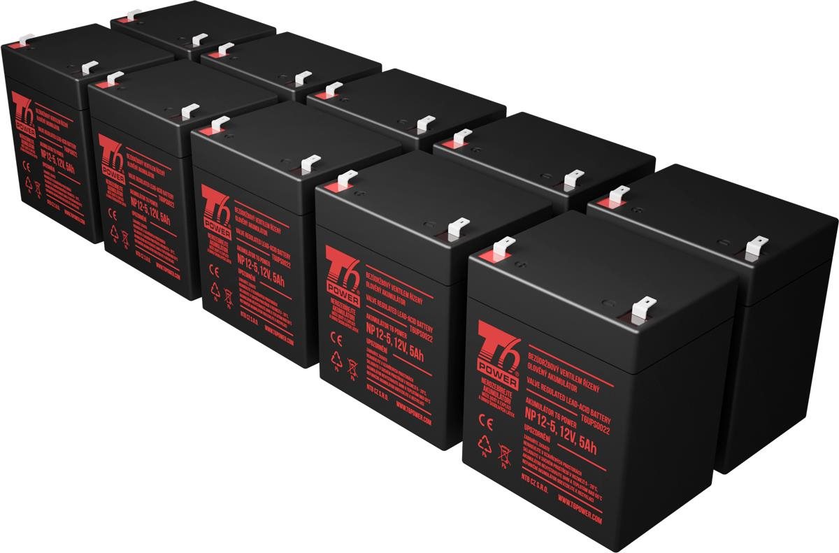 Sada baterií T6 Power pro záložní zdroj APC RBC143, VRLA, 12 V