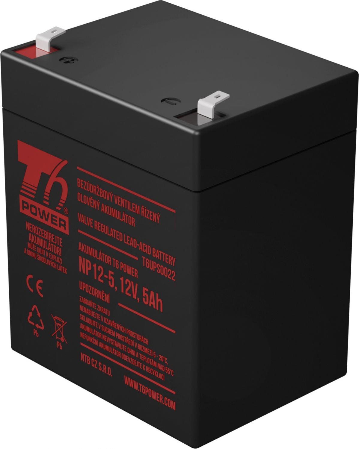 Sada baterií T6 Power pro APC CyberFort 500, VRLA, 12 V