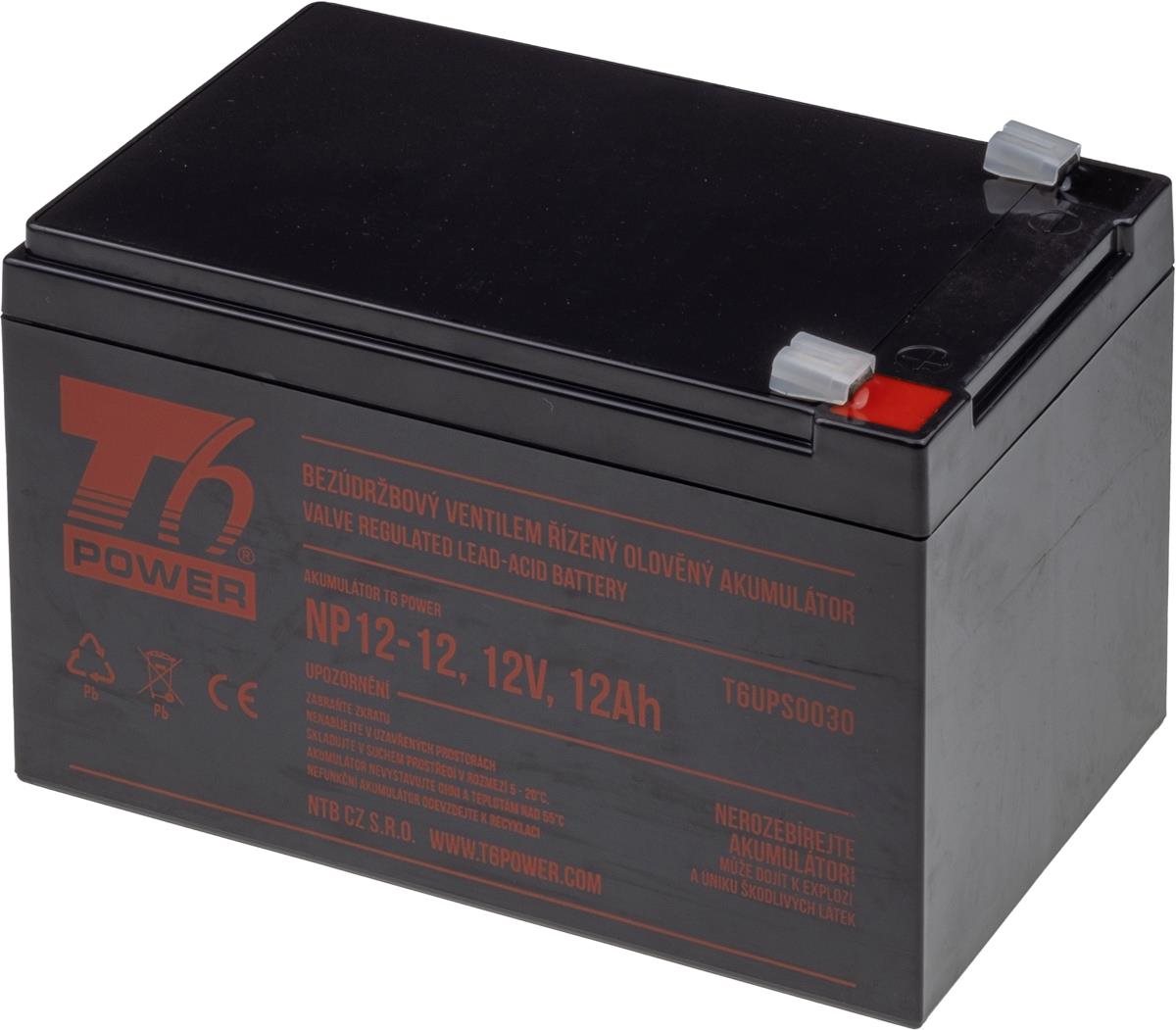 Sada baterií T6 Power pro APC Back-UPS Pro BP6501PNP, VRLA, 12 V