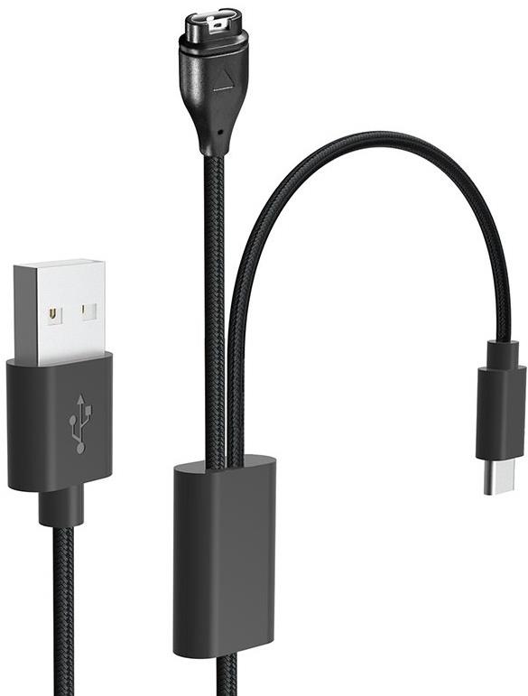Tactical USB Nabíjecí a Datový Kabel 2v1 pro Garmin Fenix 7 + USB-C