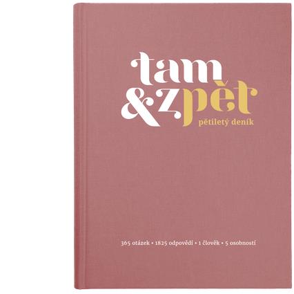 Tam & zpět Pětiletý deník - malý, růžový