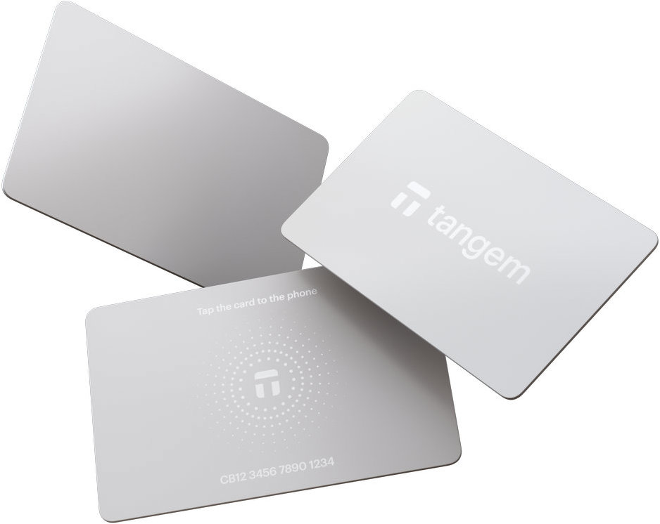 Tangem Wallet 3 Card Set White Stealth