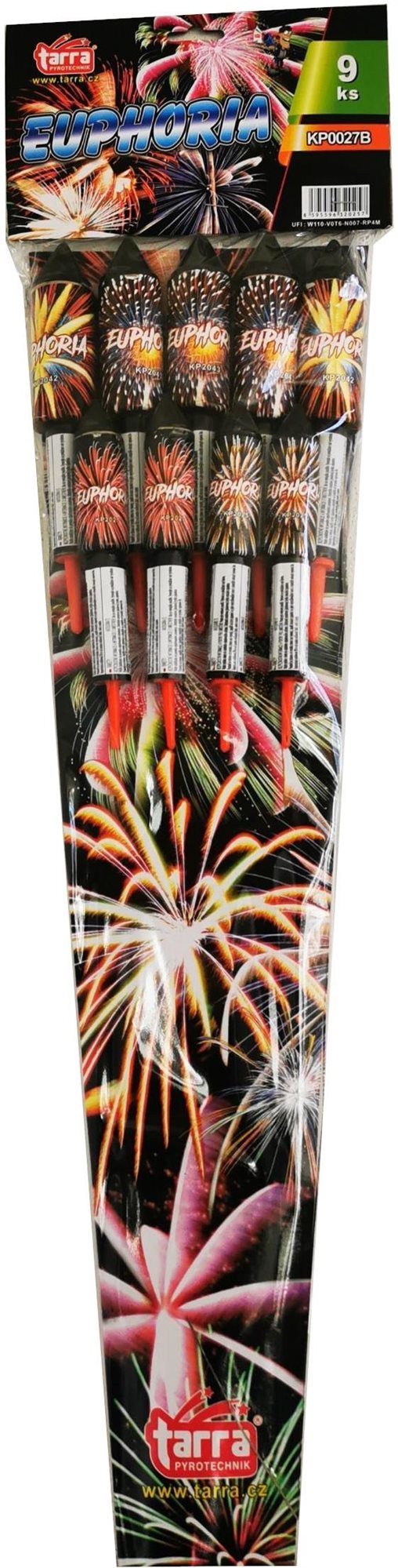TARRA Rakety euphoria rockets - 9 ks raket