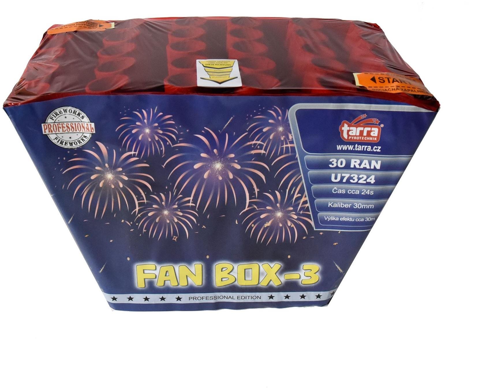 Tarra Ohňostroj - baterie výmetnic fan box 3 - 30 ran