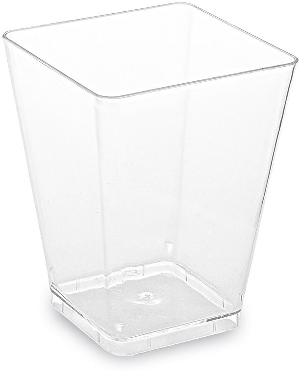 Wimex fingerfood kelímek krystal 160 ml, 58 × 58 × 76 mm, hranatý - 20 ks