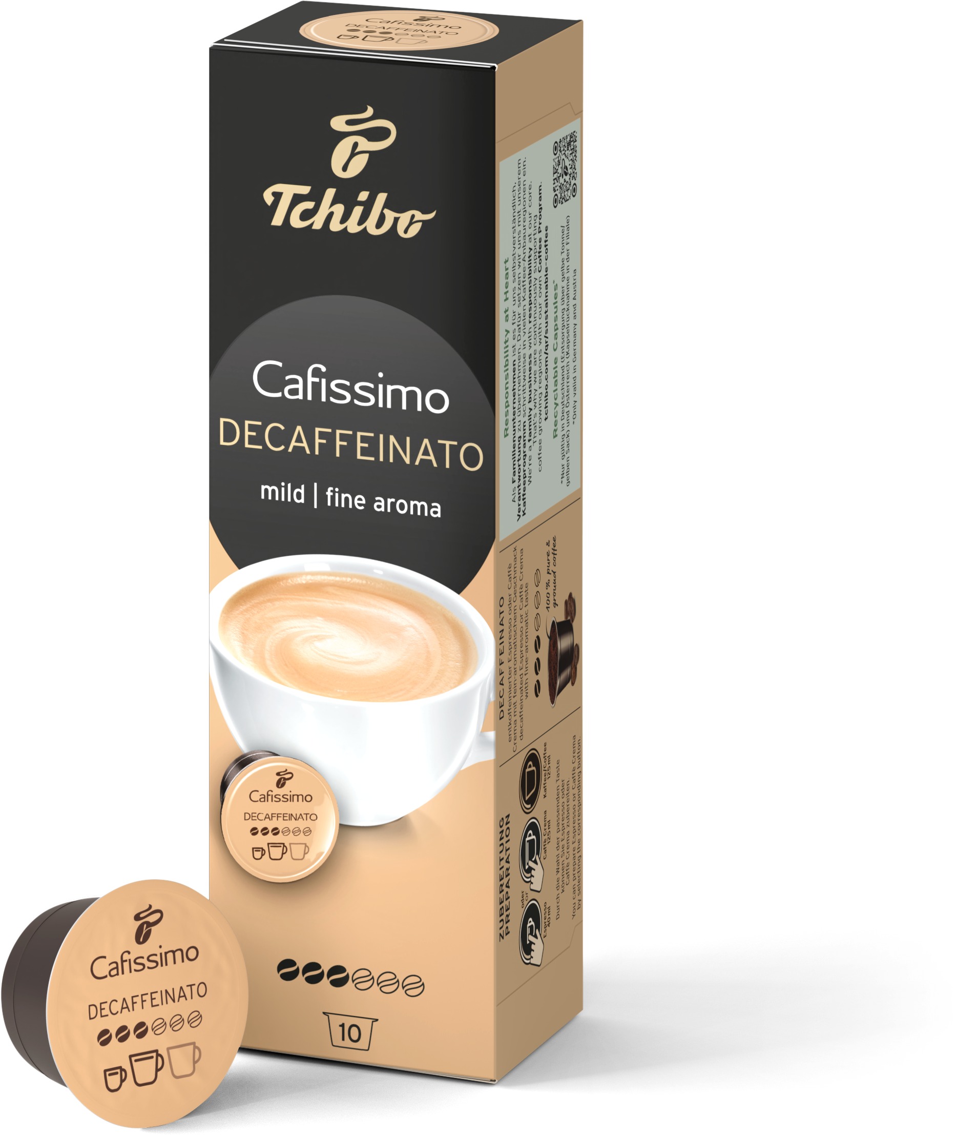 Tchibo Cafissimo Caffé Crema Decaffeinated 70g