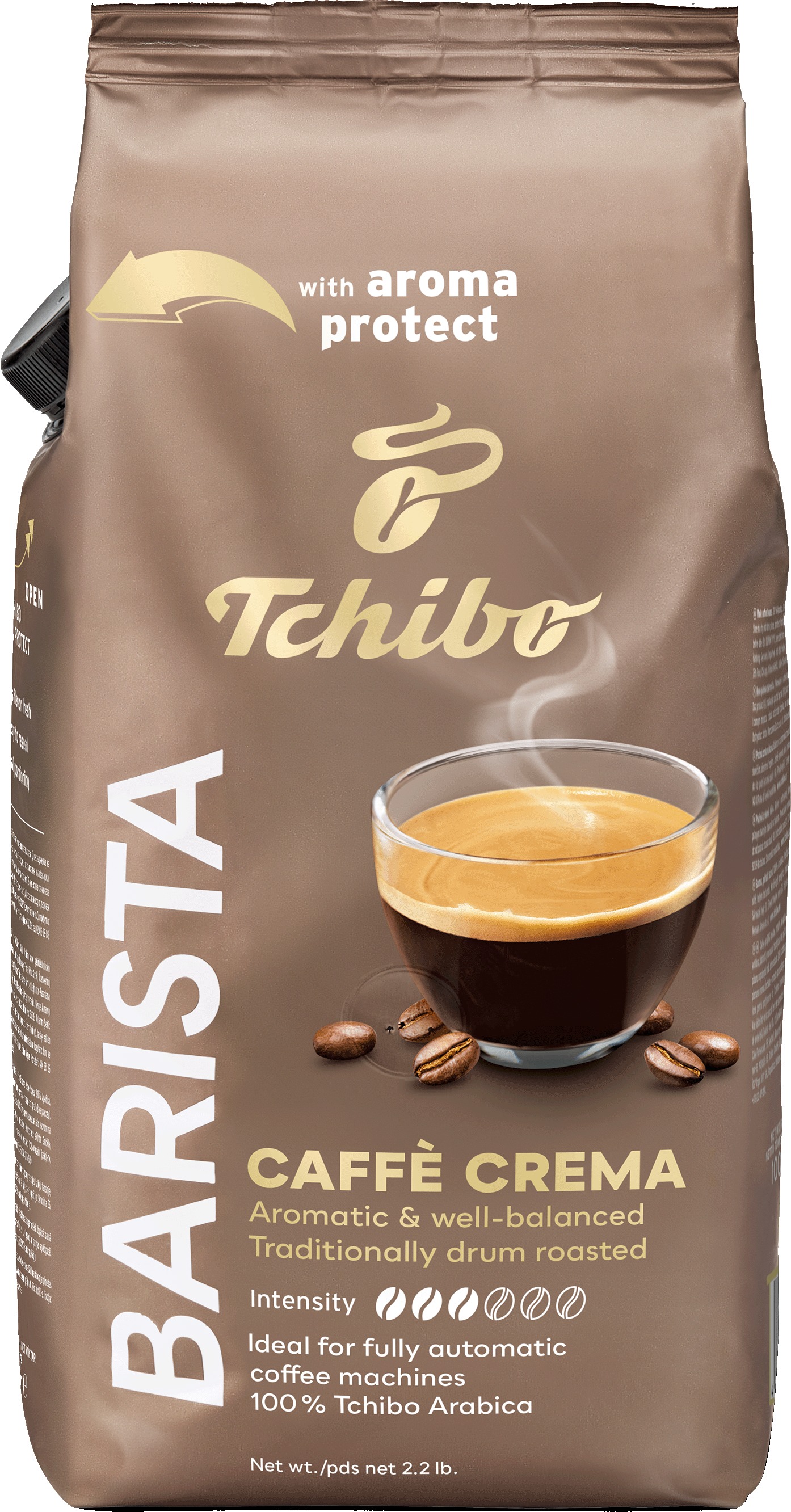 Tchibo Barista Caffé Crema, zrnková, 1000g