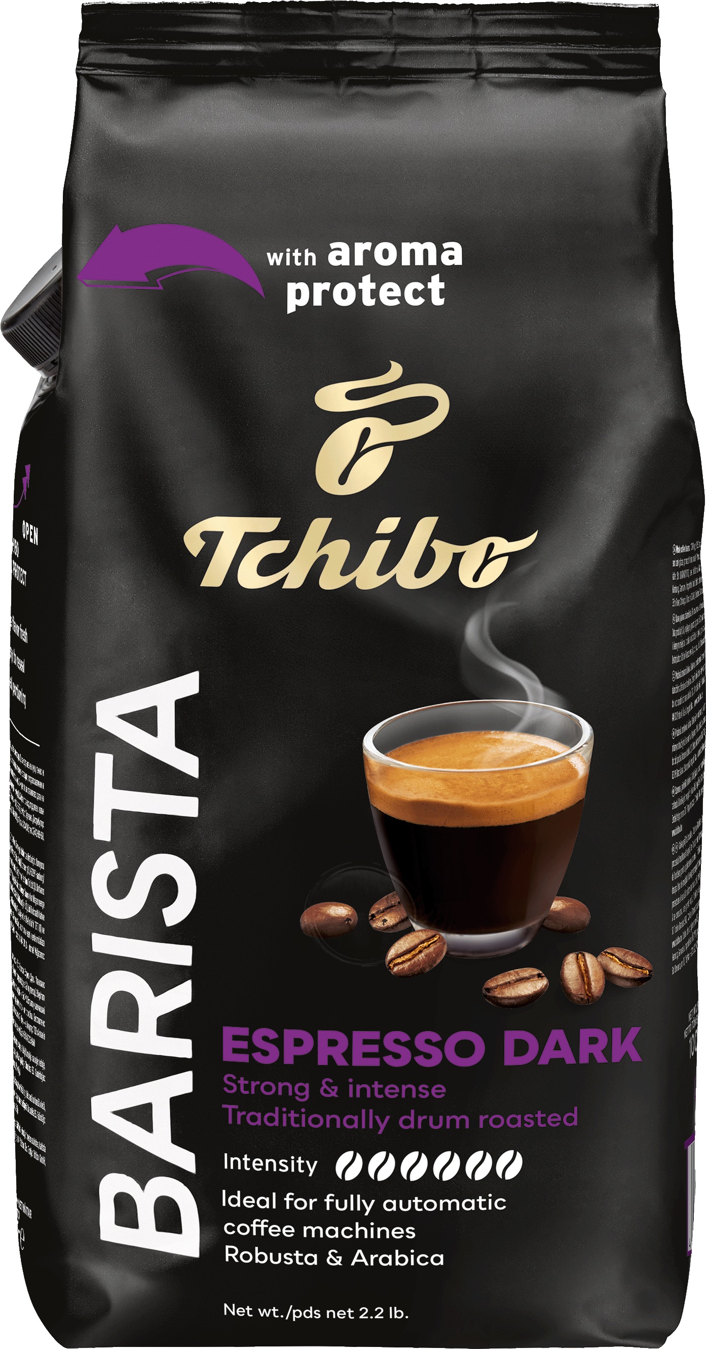 TCHIBO BARISTA Espresso DARK, zrnková, 1000g