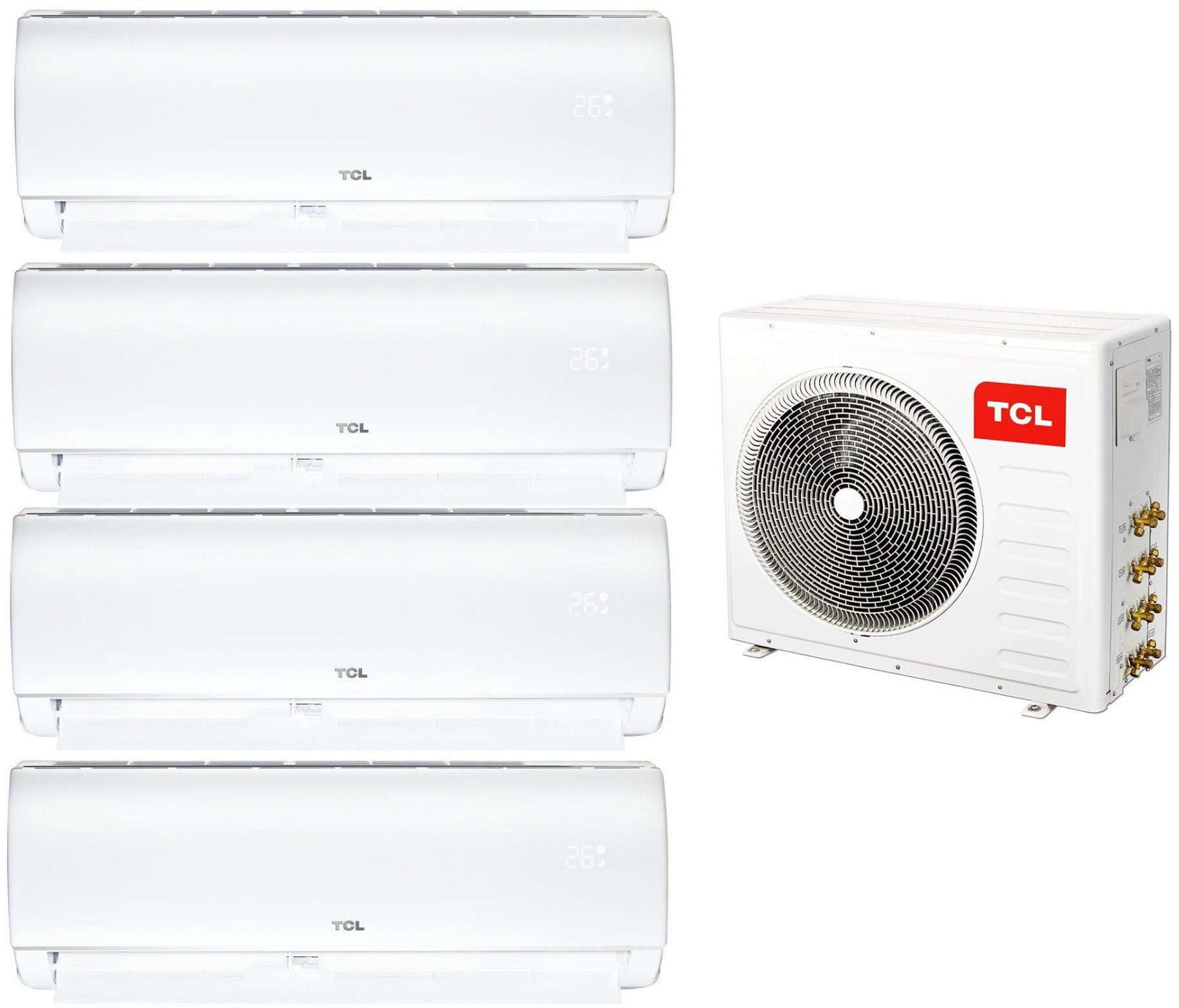 TCL FMA-32I4HD/DVO 9,4 kW + SN09F1S0 2,6 kW + SN12F1S0 3,4 kW + SN12F1S0 3,4 kW + SN12F1S0 3,4 kW