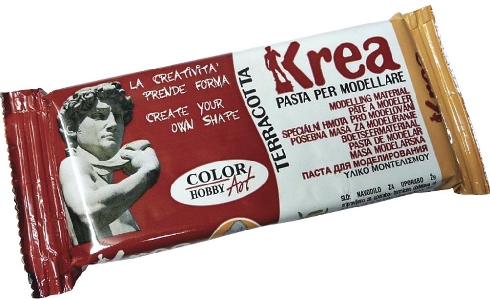 Toy Color Krea samotvrdnoucí, terakota, 500 g - materiál pro kreativní aktivity dětí.