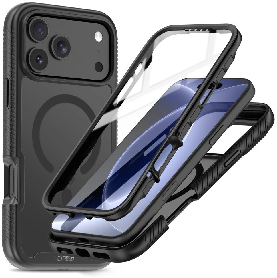 Tech-Protect Defense MagSafe kryt iPhone 17 Pro Max / 18 Pro Max, černý