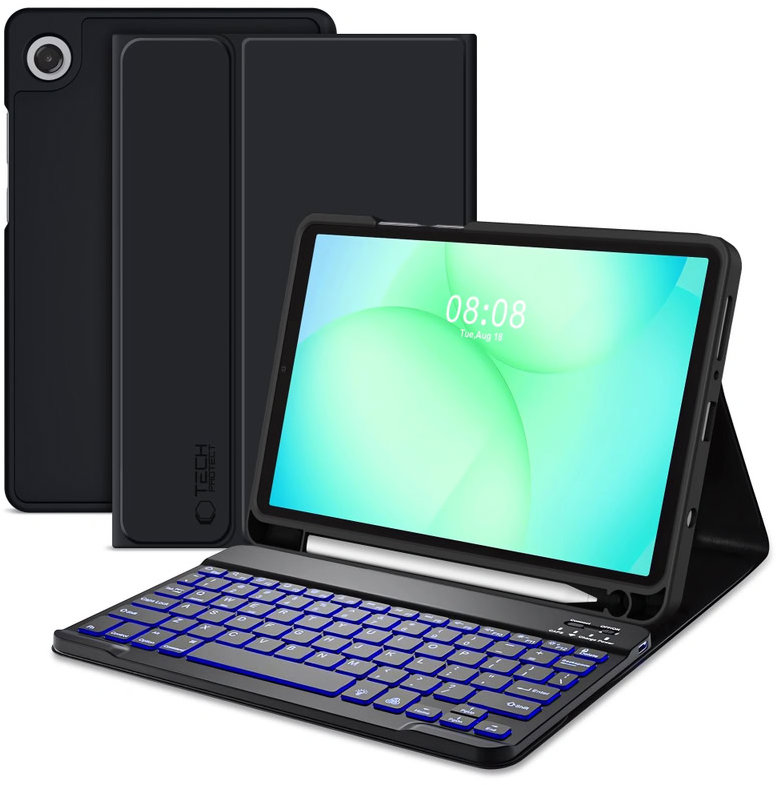 Tech-Protect SC Pen Keyboard pouzdro s klávesnicí na Samsung Galaxy Tab A9 / A11 8.7'', černé