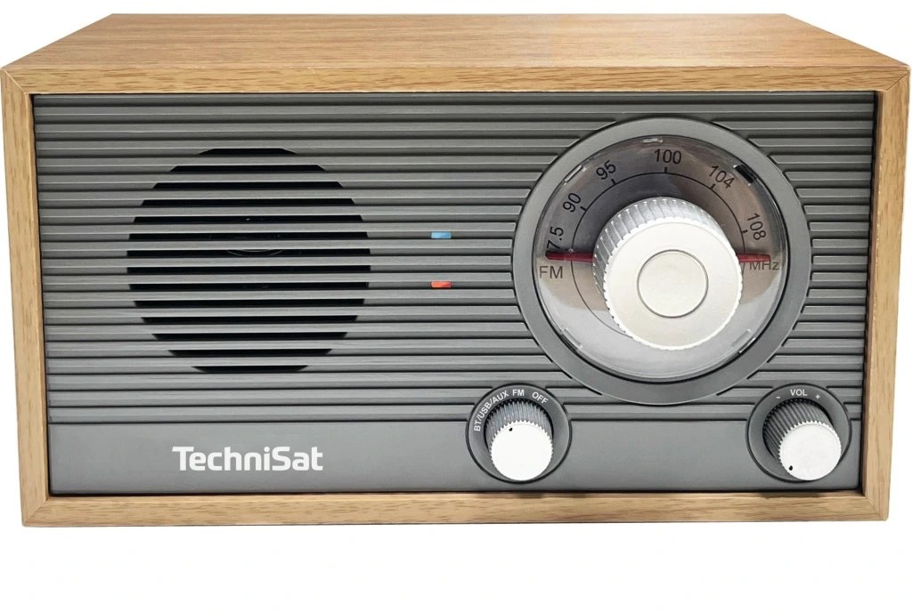 TechniSat Radiopřijímač FM Classic 205, gray/golden oak