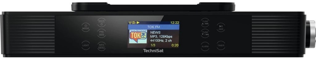 TechniSat Internetové kuchyňské rádio FM/BT, IR, black