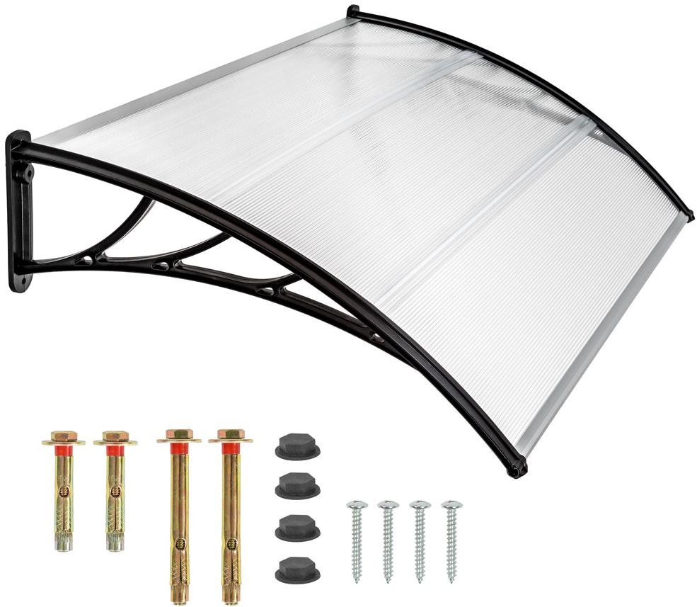 TECTAKE Vchodová stříška, oblouková 120 cm