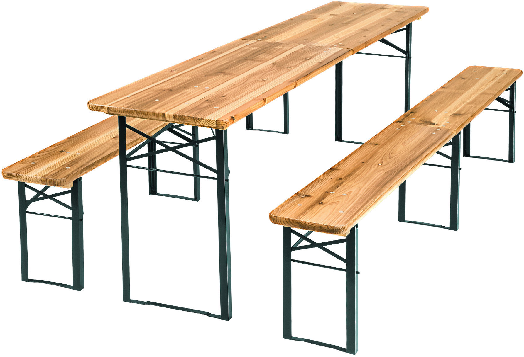 TecTake Zahradní pivní set Ralf, dřevěný, skládací