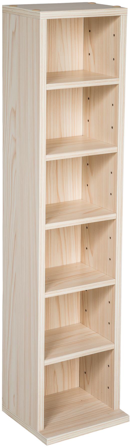 Stojan se 6 policemi na 102 CD od Tectake v bukovém provedení