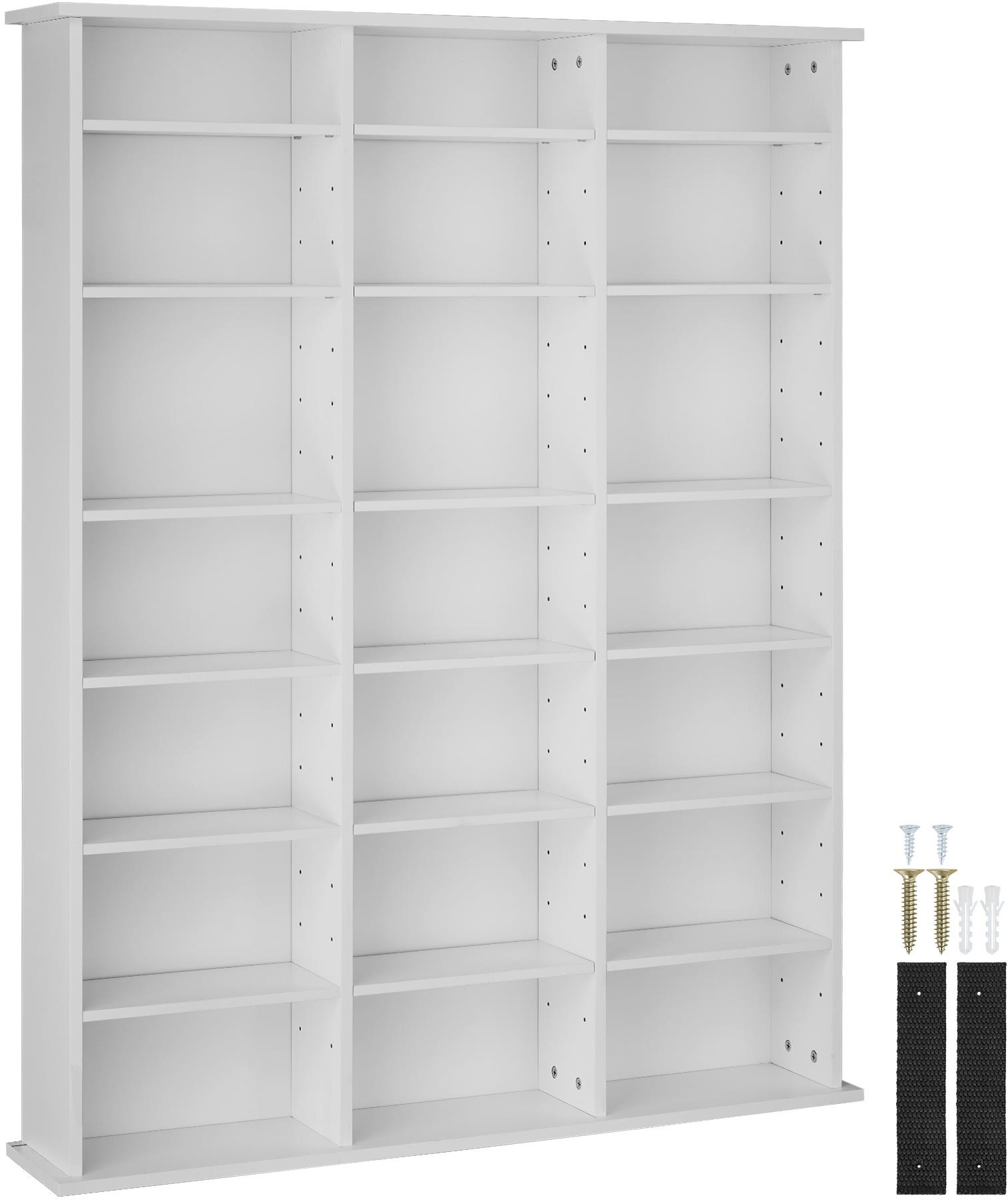 Regál Tectake Stevie v matně bílém provedení