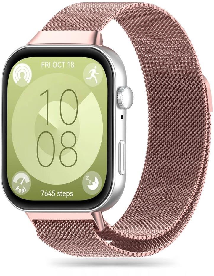 Tech-Protect Milanese na Huawei Watch Fit 3, růžově zlatý