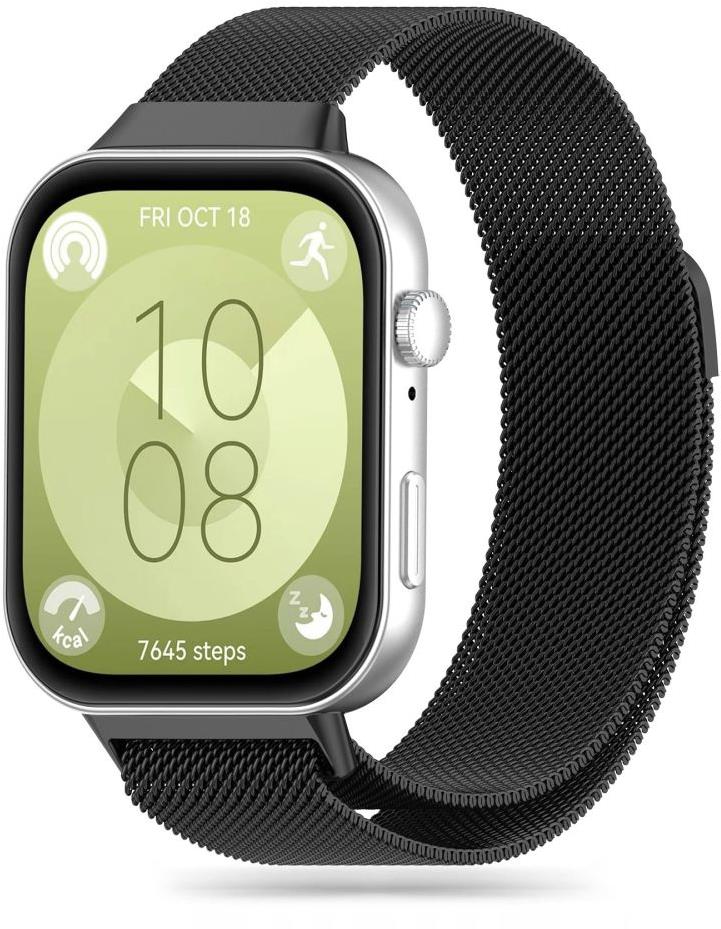 Tech-Protect Milanese na Huawei Watch Fit 3, černý